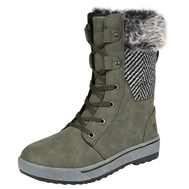 Imagem de Northside Bota feminina Brookelle para clima frio, Olive-310, 11