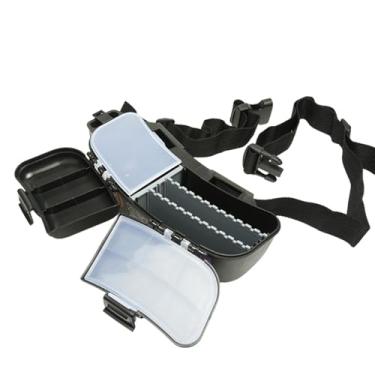 Imagem de IEUDNS Caixa organizadora para equipamentos de pesca, caixa de cintura para pesca, acessório multifuncional, estojo portátil para iscas artificiais para