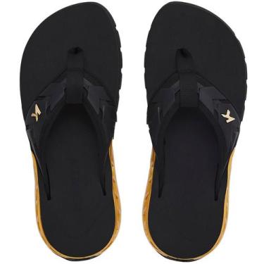 Imagem de Sandália Chinelo Kenner Rakka Ultra Force, Preto, Dourado, 40