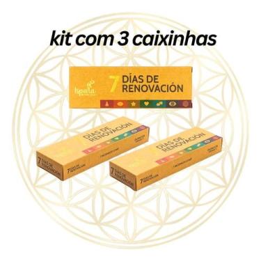 Imagem de KIT C/ 3 Incensos Palo Santo Peruano Ispalla 7 Dias Renovação CONE