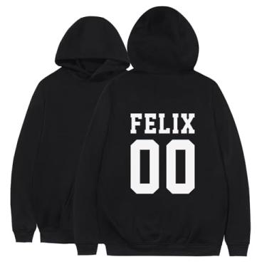 Imagem de Stray Kids Felix Merch Moletom com capuz Bangchan Jisung Minho Changbin Suéteres Hyun jin Álbum Unissex Adultos Pulôver Top