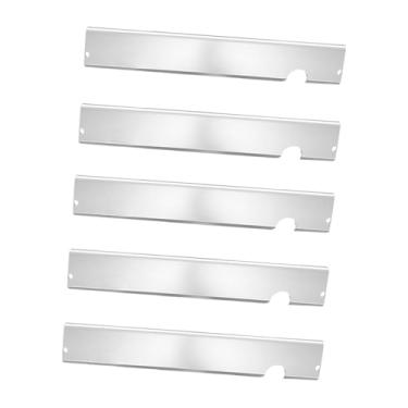 Imagem de WeiLaiKeQi 5x Placas de aquecimento para grelha de substituição de barra de sabor para homens e mulheres, ferramentas fáceis de limpar, equipamentos fáceis de, Prata