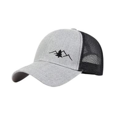 Imagem de Boné de Beisebol Unissex Respirável - Chapéu Snapback de Malha para Ve