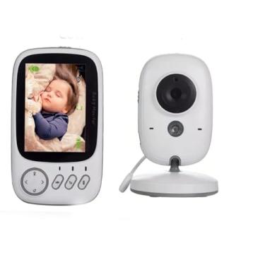 Imagem de Babá Eletronica Camera Para Bebes Sem Fio Visao Noturna Infravermelha Monitoramento Temperatura LCD Digital Audio Bidirecional VOX Alcance 260m Cancao de Ninar