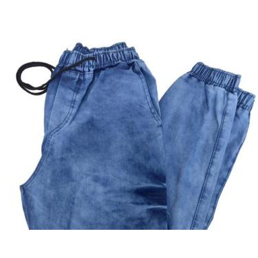 Imagem de Calça masculina Com Bolsos Estilo jogger - Valentes Toys, Jeans claro,