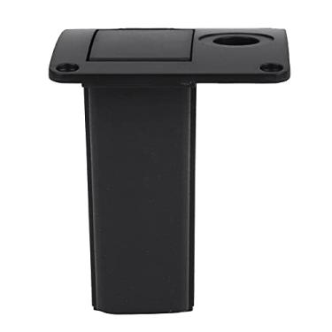 Imagem de Mingzhe PU Leather Electric Guitar Bass Pickup 9V Battery Cover Holder Case Bag para Amantes de Música (Baioneta quadrada)