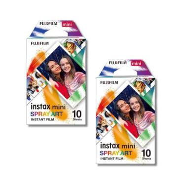 Imagem de Kit 2 Filmes Instantâneo Fujifilm Instax Mini Spray Art - 10 Poses Cad