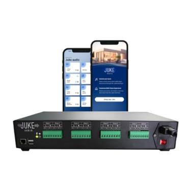 Imagem de JUKE AUDIO Juke-8: Amplificador Multi-Sala de 8 Zonas | Transmita Sem Fio Via Airplay 2, Spotify Connect, Bluetooth, Dlna | Sistema de Áudio Controlado por Aplicativo