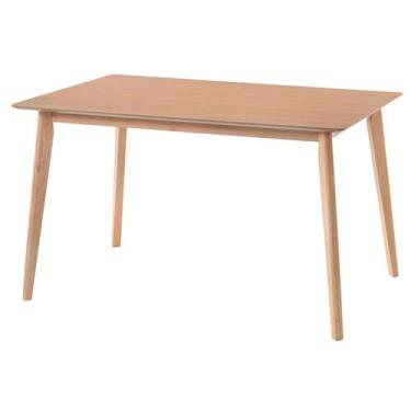 Imagem de Mesa de Jantar Escandinava Tampo MDF Cor Madeira Natural 120cm - 39173
