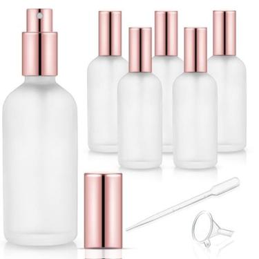 Imagem de Frascos de spray de vidro Dmuuudm 100mL (pacote com 6) com funil e con