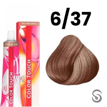 Imagem de Wella Color Touch Tonalizante 6/37 Louro Escuro Dourado Marrom Rich Na