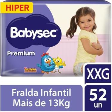 Imagem de Fralda Babysec Premium Hiper Xxg 52 Un