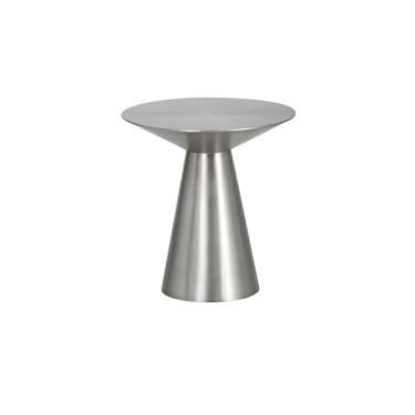 Imagem de Mesa de centro de design simples, mesa redonda pequena, mesa lateral removível simples em metal, mesa de centro do sofá, mesa de centro pequena, mesa lateral minimalista para sala de estar (grande)