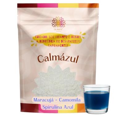 Imagem de Chá Calmázul para Dormir e Relaxar – Camomila, Maracujá e Spirulina Azul | Chá Natural Calmante Ca.Nuts (500g)