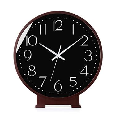 Imagem de P9IDEDFH Relógio de mesa simples para casa ornamentos clássicos relógio de mesa sala de estar relógio de mesa relógio branco amarelo preto relógio de mesa multiestilo relógio de mesa relógio de mesa