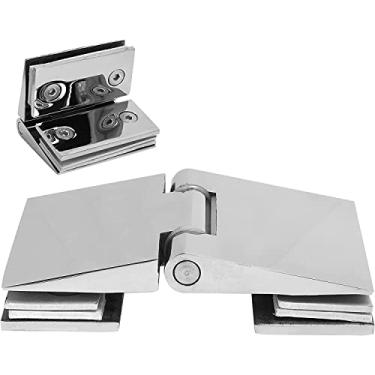 Imagem de Clipe de braçadeira de banheiro, dobradiça de porta de vidro, portão, armário durável para móveis para banheiro, porta e dobradiça de banheiro