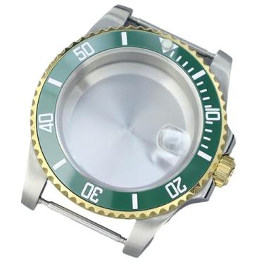 Imagem de FEIYASHI 40 mm Gold Diveing SUB Relógio Masculino Aço Caixa Vidro Safira para NH35 NH34/36 8215 2824 Movimento Acessórios de Relógio (Capa inferior sólida 3, para NH35 34 36 38 Movimento)