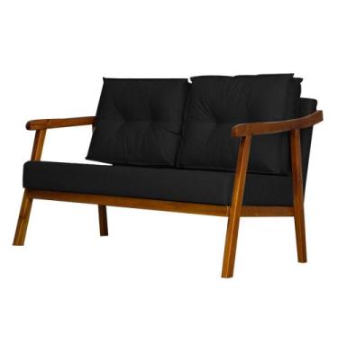 Imagem de Namoradeira Decorativa 2 Lugares Vitoria material sintético Divini Dec
