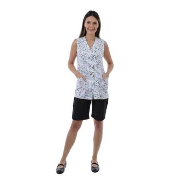 Imagem de Kit com 2 Conjuntos Estampados  de Colete e Bermuda em Algodão para Do