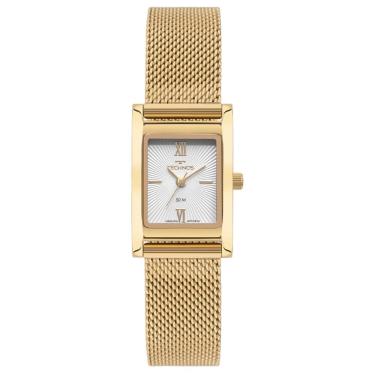 Imagem de Relógio Technos Feminino Ref: 2035nde/1k Elegance Mesh Retangular Dourado