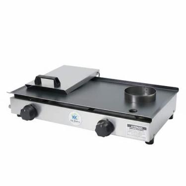 Imagem de Chapa De Lanche Sanduicheira 60x30 inox Dog Prensa + Anel Ovo - PRATIC