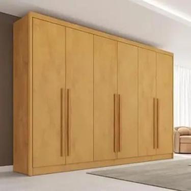Imagem de Guarda Roupa Valência 6 Postas 6 Gavetas MDF PEROBA Made Marques - Móv