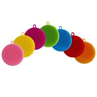 Imagem de Esponja Multiuso De Silicone Para Louça Cozinha Corpo - BONO