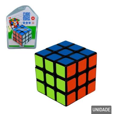 Imagem de Cubo Mágico PRO 3x3 5,5cm Médio Color - Tudo em Caixa