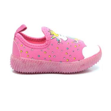 Imagem de Tênis Infantil Batatinha 168 Jogging Com LED, Rosa, 20