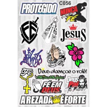 Imagem de Cartela De Adesivos Personalizados C056 Time - Escola Carro Moto Bike 