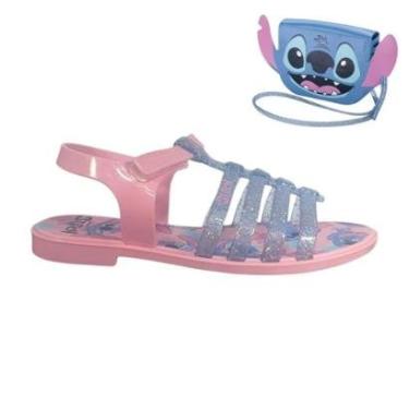 Imagem de Sandália Infantil Menina Grendene 23199 Clutch Bag Com Bolsa Stitch-Feminino