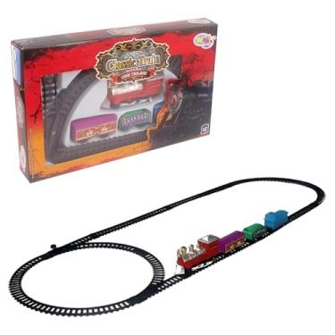 Imagem de Trem Clássico Interativo com Trilhos – Brinquedo a Pilha para Crianças, Estimula Imaginação e Coordenação Motora