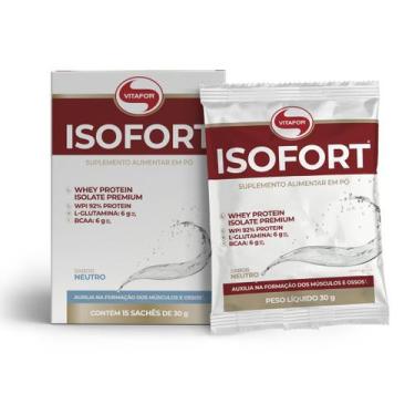 Imagem de Whey Protein Isolado Premium Isofort - VITAFOR, Neutro