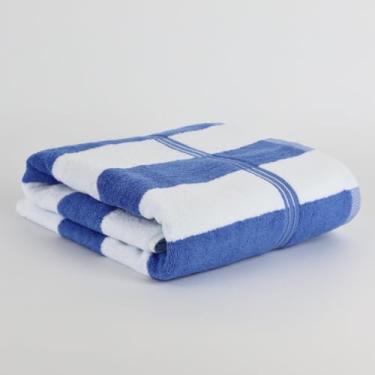 Imagem de Toalha de Praia Piscina Hotel Pousada Banhão Gigante 80 X 150cm Alta Absorção Premium 5 Estrelas Gramatura 600g/m2 Felpa (Azul)