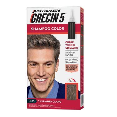 Imagem de Grecin 5 Shampoo Color Tonalizante Castanho Claro 60ml