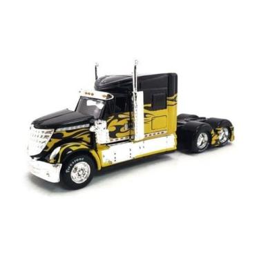 Imagem de Miniatura Caminhão 1/64 Design Custom Rigs International Lonestar Pret