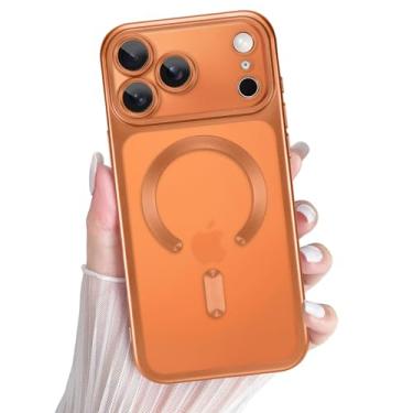 Imagem de tharlet Capa magnética para iPhone 17 Pro Max 17.5 cm fofa borda revestida de luxo transparente com proteção total da lente da câmera [compatível com Magsafe] [proteções contra quedas de grau militar