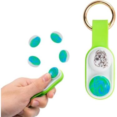 Imagem de Pop Puck Brinquedo Antistress Magnético Relaxante com Ímã Fidget Spinner Cor: Verde