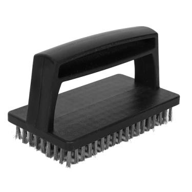 Imagem de Escova portátil para churrasqueira Expert Grill – Cerdas de aço inoxidável duráveis, cabo resistente ao calor, ferramenta de limpeza portátil para churrasqueiras e defumadores ao ar livre