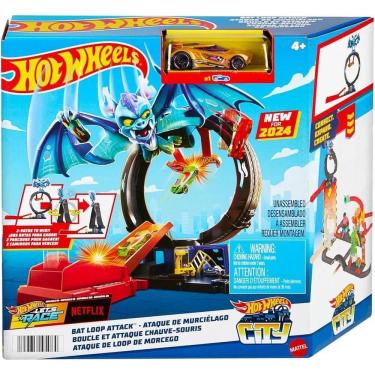 Imagem de Hot Wheels Pista Ataque Do Morcego City Loopi - Mattel Htn78