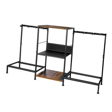 Imagem de Dynwave Múltiplas guitarras de guitarra Stand para vários instrumentos Organizador com prateleira de armazenamento de 3 camadas para AMP ACESCORAS ESTUDIO
