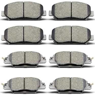 Imagem de DYZJKWJW D1623 D1846 Conjunto de pastilhas de freio de cerâmica dianteiras traseiras 8 peças para Mazda CX-5 2016 2017 2018 2019 2020 2021 2022