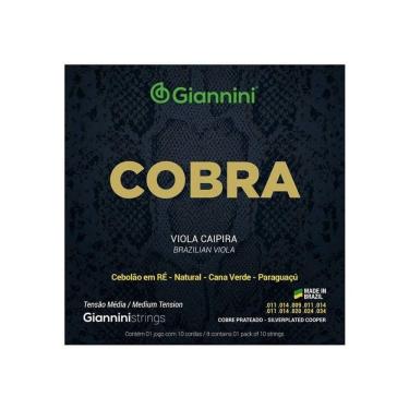 Imagem de Encordoamento Viola Giannini Cobre Prateado Media Gesvm