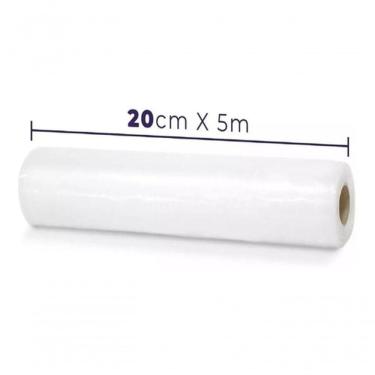 Imagem de 10 Bobinas Rolo De Saco Embalagem Seladora A Vácuo 20Cm X 5M