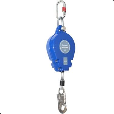 Imagem de Bucamao Linha de vida auto-retrátil, fio de aço de proteção contra quedas SRL, cordão retrátil de segurança de caixa de alumínio, equipamento de telhado EPI