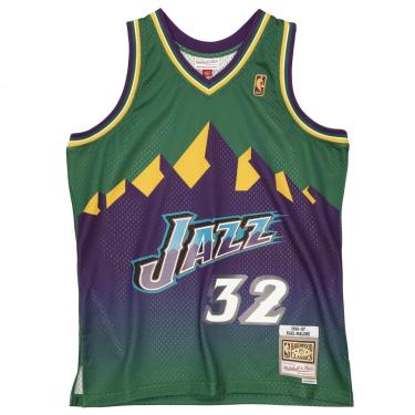 Imagem de Regata Mitchell & Ness Swingman Karl Malone Utah Jazz 1996-97 Jersey Masculino-Masculino