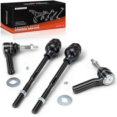 Imagem de A-Premium Conjunto de 4, kit de extremidade de haste de direção frontal interna e externa, compatível com Chevrolet Silverado 2500 3500 HD e GMC Sierra 2500 3500 HD, 2011-2024