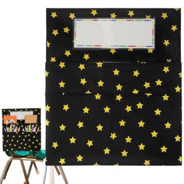 Imagem de Bolsos para cadeira de estudante | organizadora de bolso para armazenamento de papelaria | Suportes de suprimentos de gerenciamento para leitura de estudantes, crianças, biblioteca, jardim de