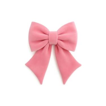 Imagem de Grande Laço De Veludo Para Árvore De Natal Laço De Natal Enfeites Adequado Para Decorações Festivas Quartos Jardins Janelas(Rosa Veludo 25 cm)