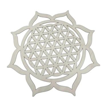 Imagem de Fxzqgnh Arte de Parede Abstrata, Ornamento Boêmio, Escultura de Parede Criativa em Madeira, Decoração Suspensa para Casa de Campo, Style B, Tamanho real